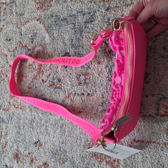NWT Christian Louboutin Vibrant  Loubila Chain Crossbody Bag! - Picture 15 of 17